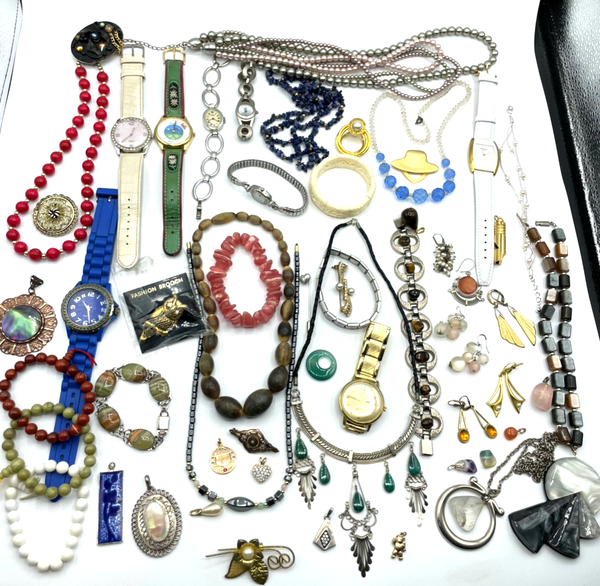 Konvolut Nr. 2 eingelieferter Modeschmuck gemischt sehr gepflegt vintage + neu0