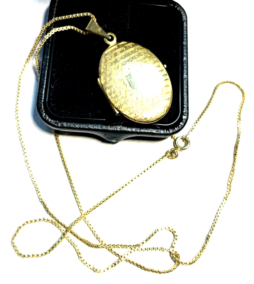 Vintage 925 Silber vergoldet Medaillon an l60 cm Venezianer Kette top gepflegt1