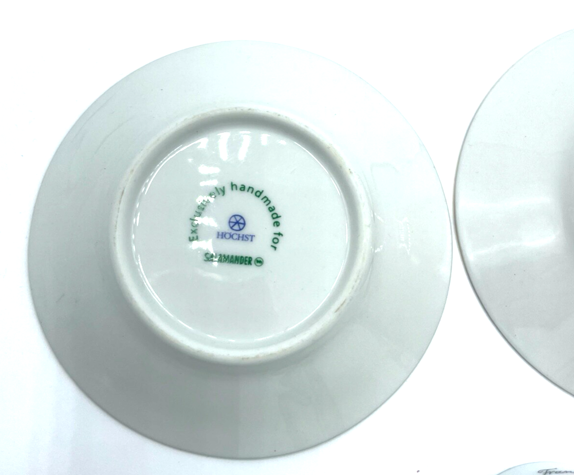 2x Espresso Tasse Höchst Porzellan lim. exkl. Salamander Schuhmoden Epochen5