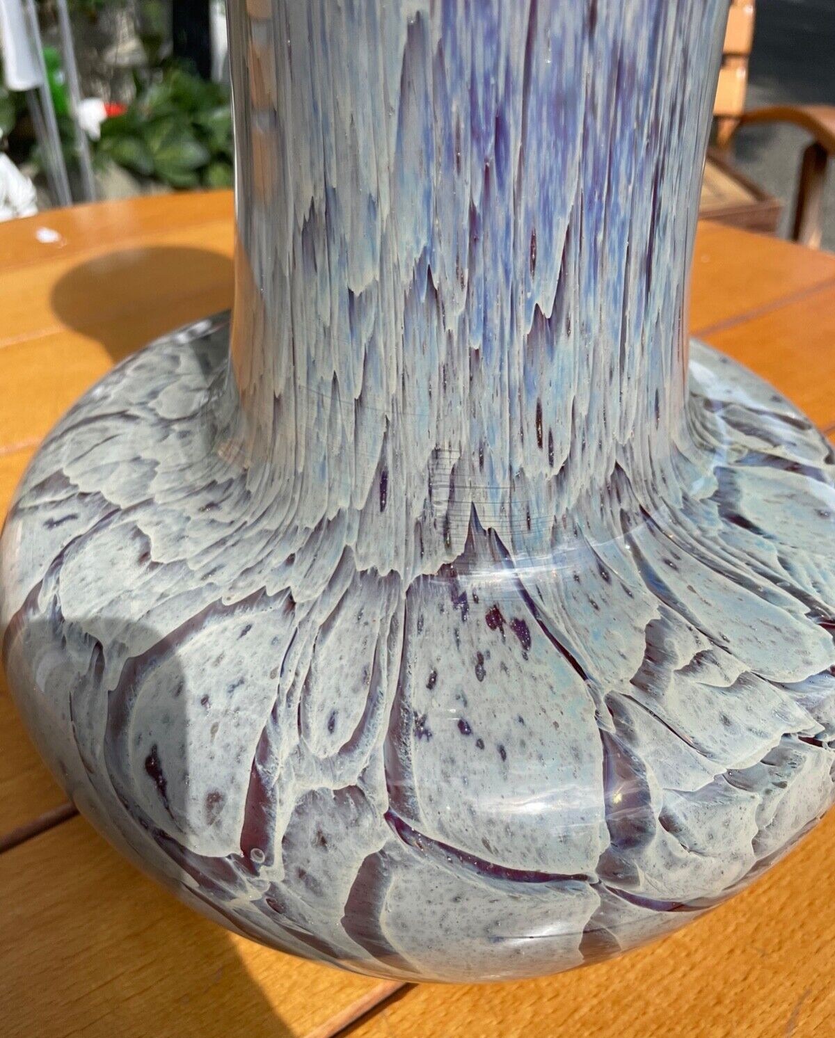 MEGA Glas WMF hohe schwere Vase H 39 cm 1A Zustand absolut rar Prototyp 70erJ5