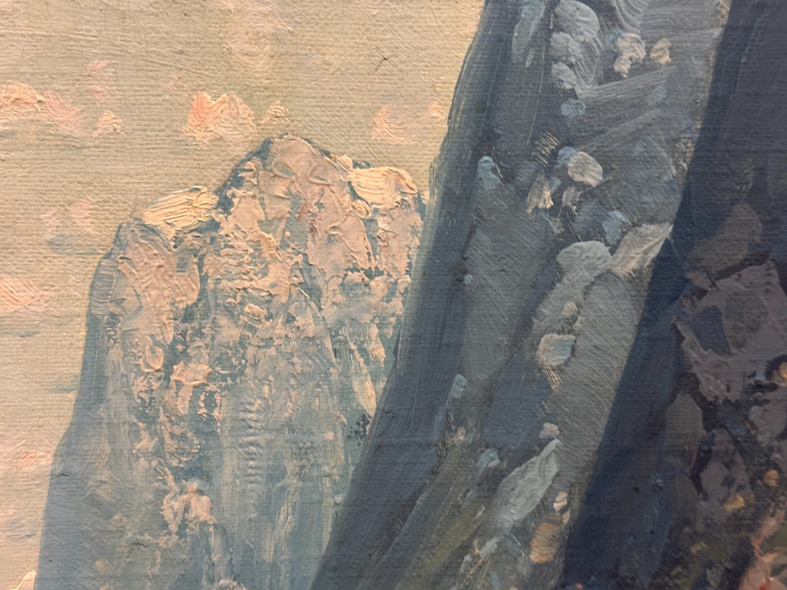 Carl Berthold  geb. 1870 - Fjord mit Dampfschiff - Öl auf Leinwand - signiert10