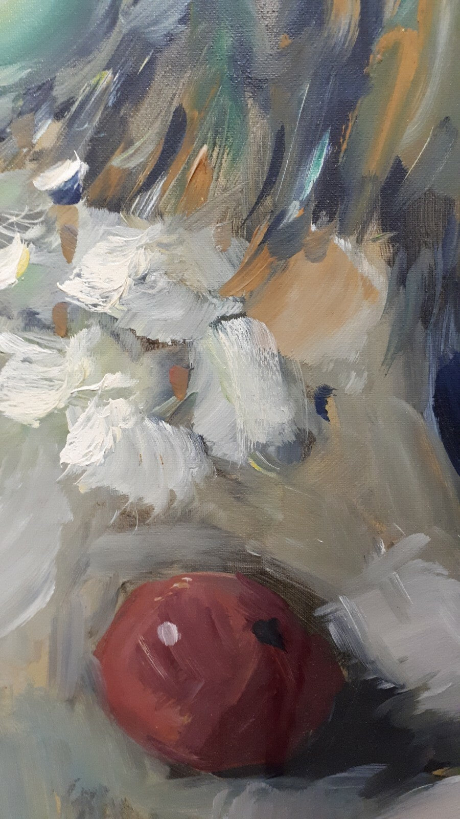 Ölgemälde Hans Nowak - Stillleben - signiert - 70 x 80 cm3