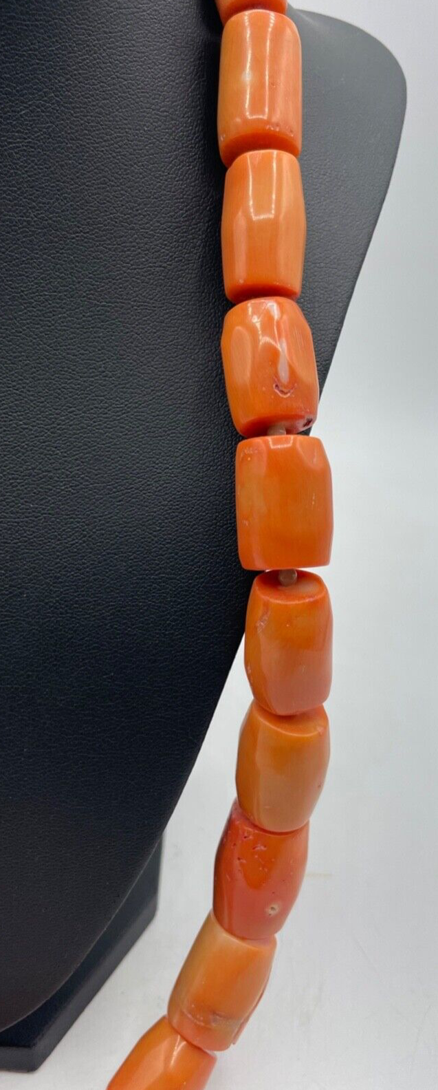 Mega Korallen Kette Statement Kette Koralle Lachs farb. im Verlauf L 70cm8