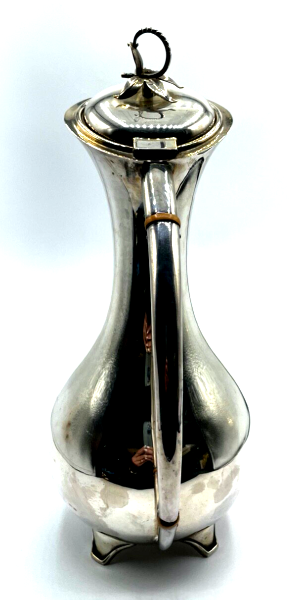 Vintage attraktive Kanne Eugen Ferner Schwäbisch Gmünd versilbert 1968 H 31,5 cm1