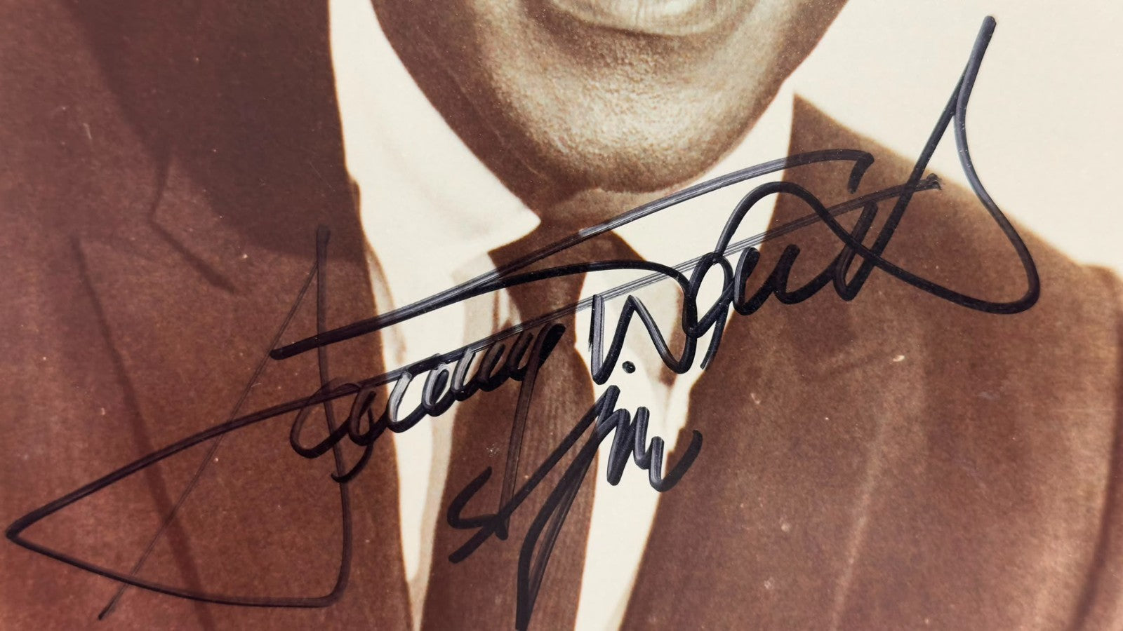 Sammy Davis Jr - Autogramm signiertes Foto - Rat Pack - Las Vegas1