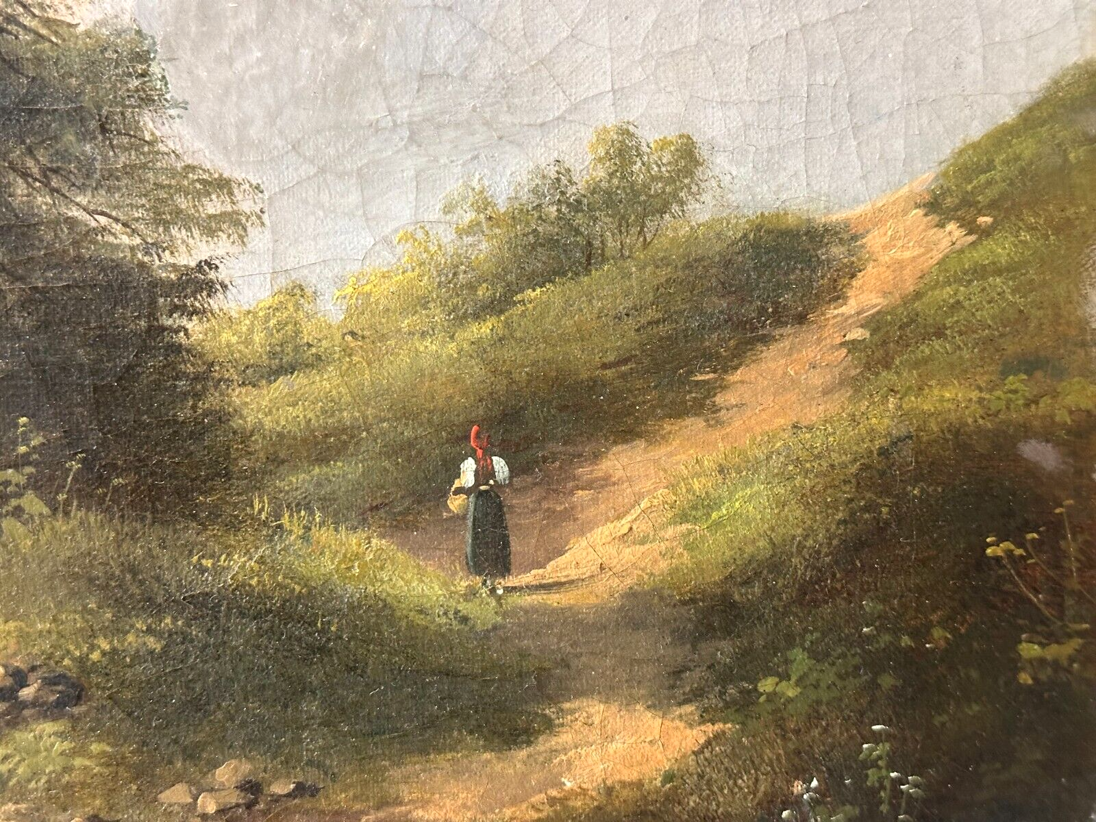 Öl auf Leinwand - Eduard Böhm 1830-1890 Österreich - Landschaftsgemälde um 18609