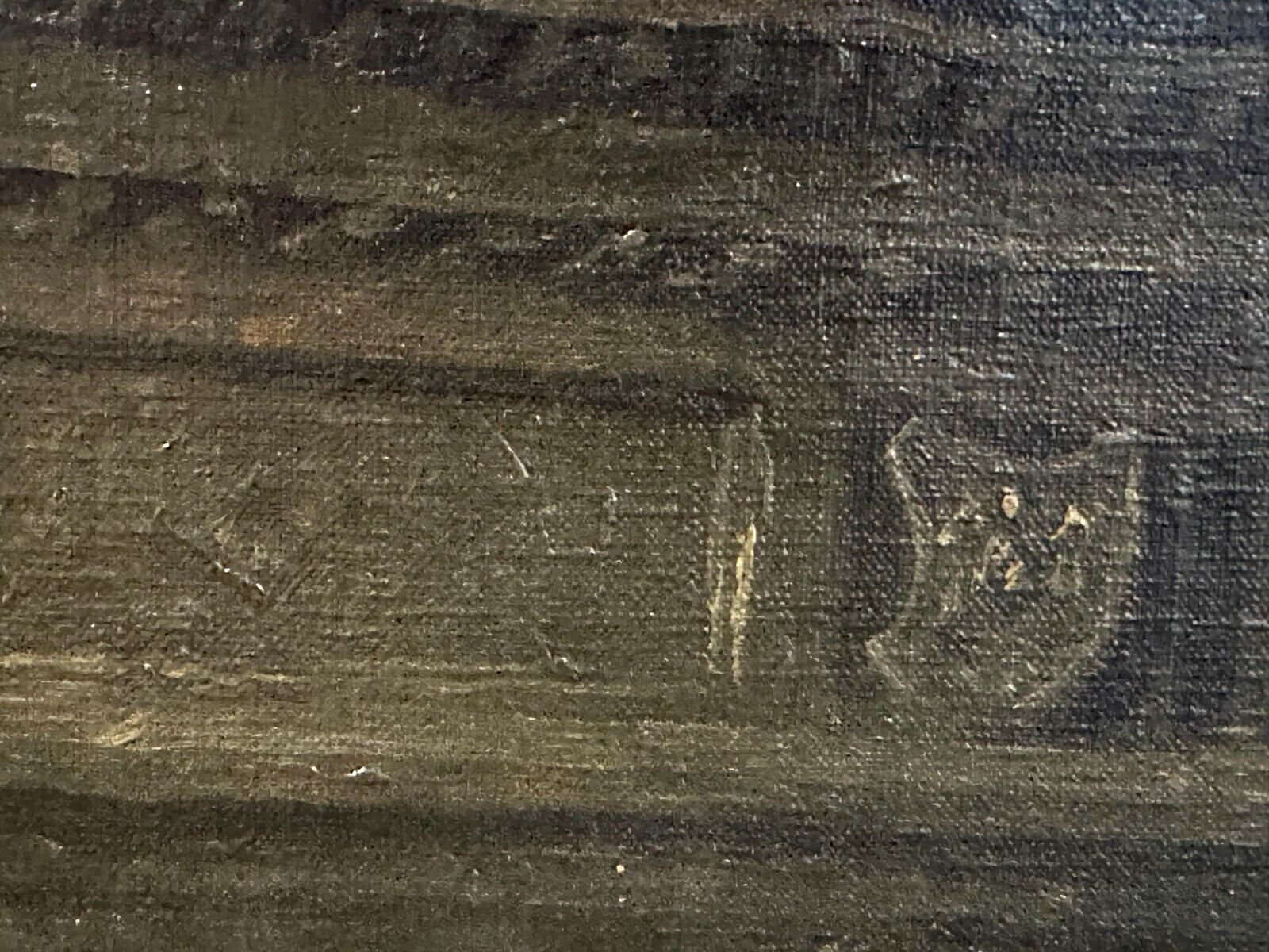 Wilhelm Friedrich Giessel 1869-1938 - Herrenrunde - Öl Leinwand signiert - Genre12