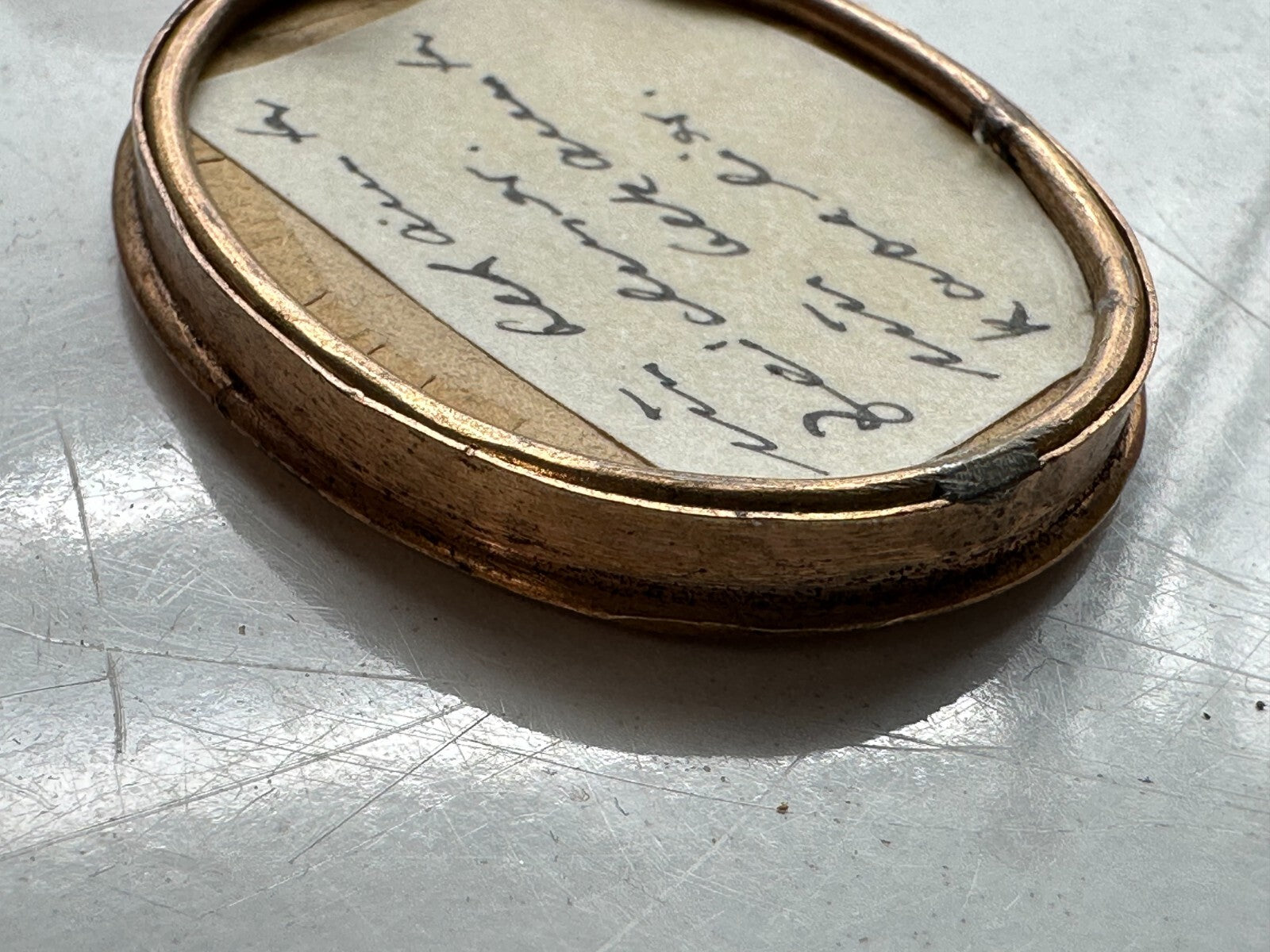 Miniatur Lupenmalerei um 1720 - unbekannter Kavalier - gerahmt - öl auf Kupfer6