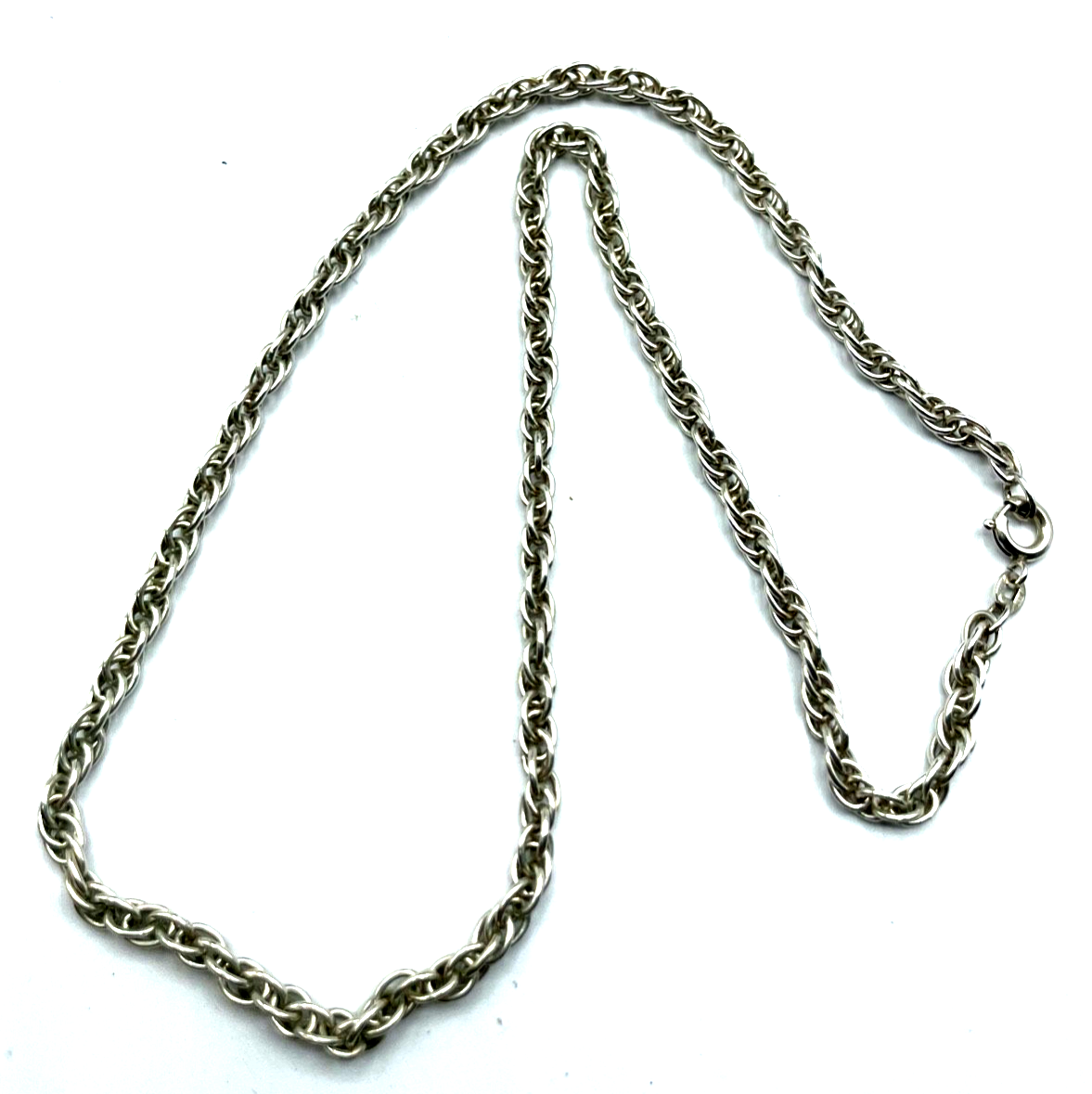 925 Silber FBM klassische Kordelkette gedreht L 45,5 cm B 4 mm sehr gepflegt3