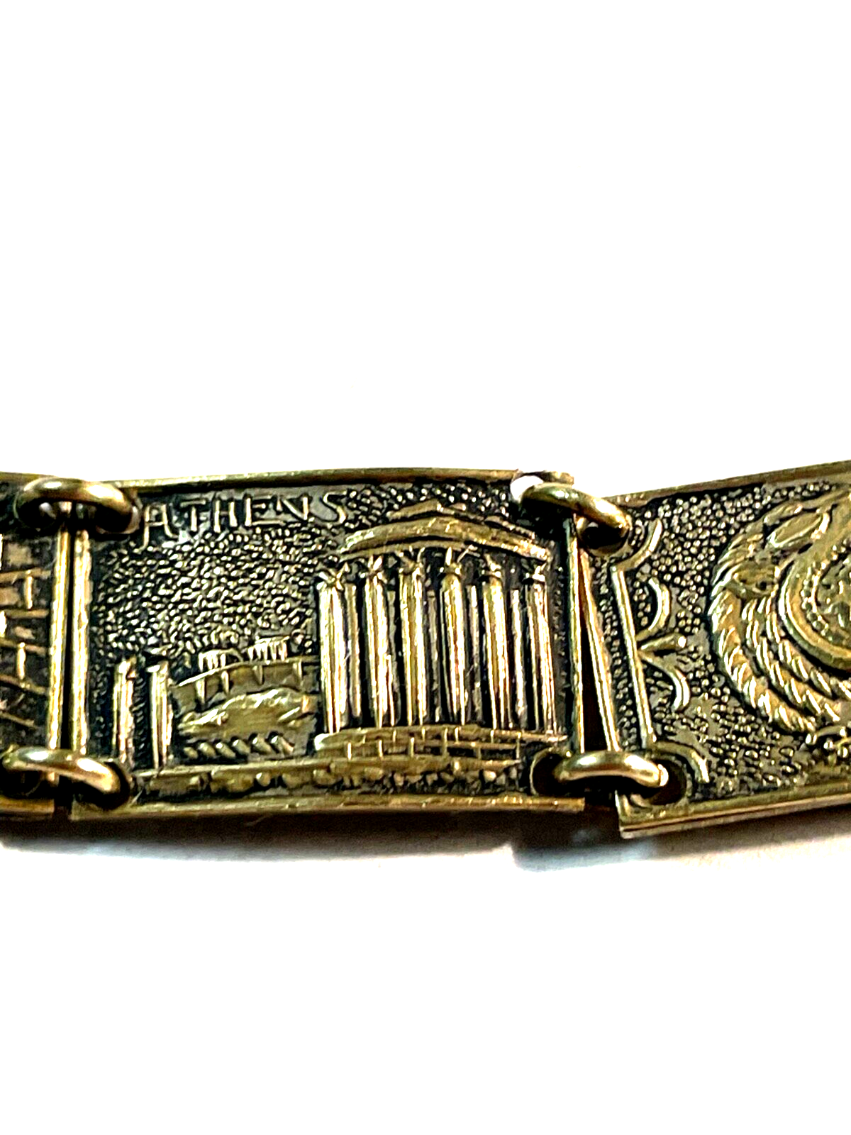 Antik Armband Reise Souvenir Andenken Griechenland Tempel Götter etc. L 19 cm7