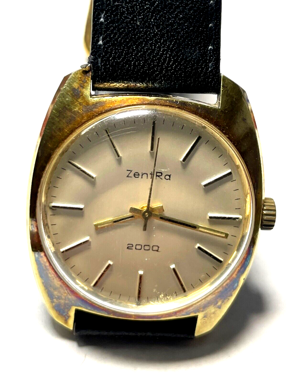 Gepflegte vintage ZENTRA 2000 Herrenuhr Handaufzug Herren Armbanduhr vergoldet0