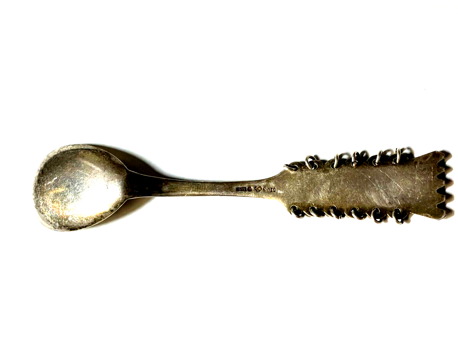 Vintage Copenhagen Löffel Silber Bolidensilver Samen Motiv Silver Spoon Sweden 24