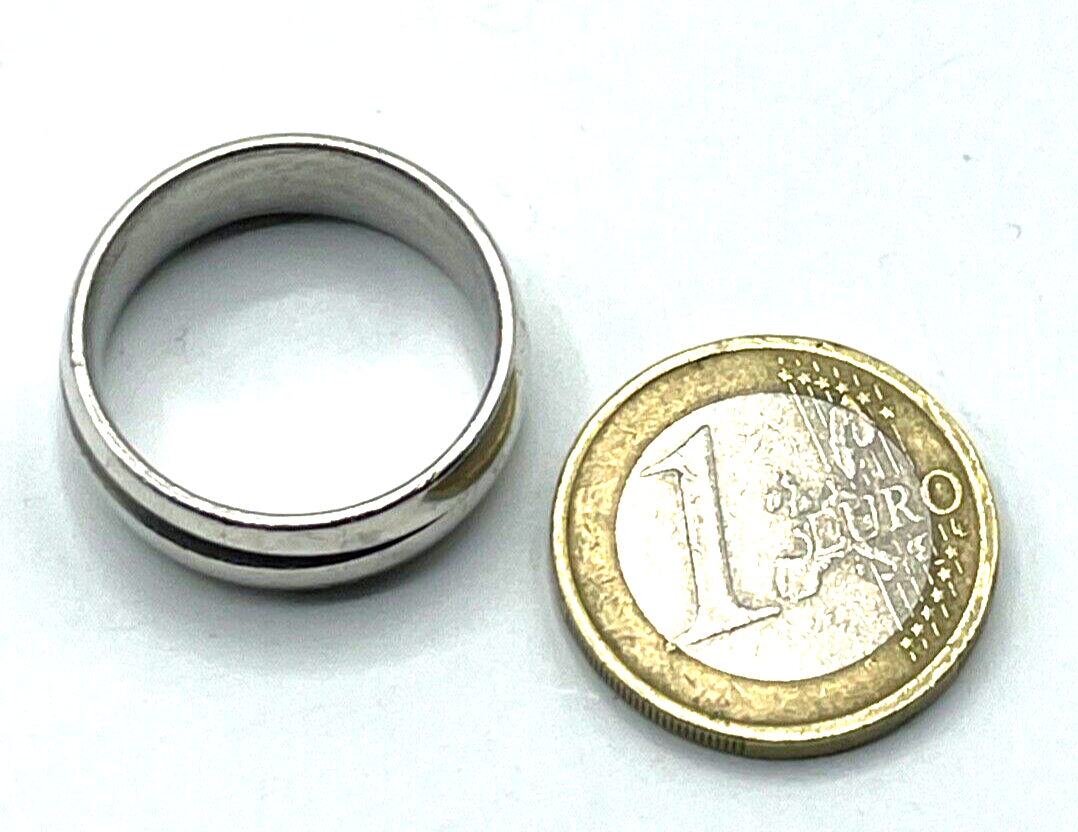 Viventy Bernd Berger 925 Silber Ring Bandring Ø 20 mm RG 63 Handarbeit B 8 mm5