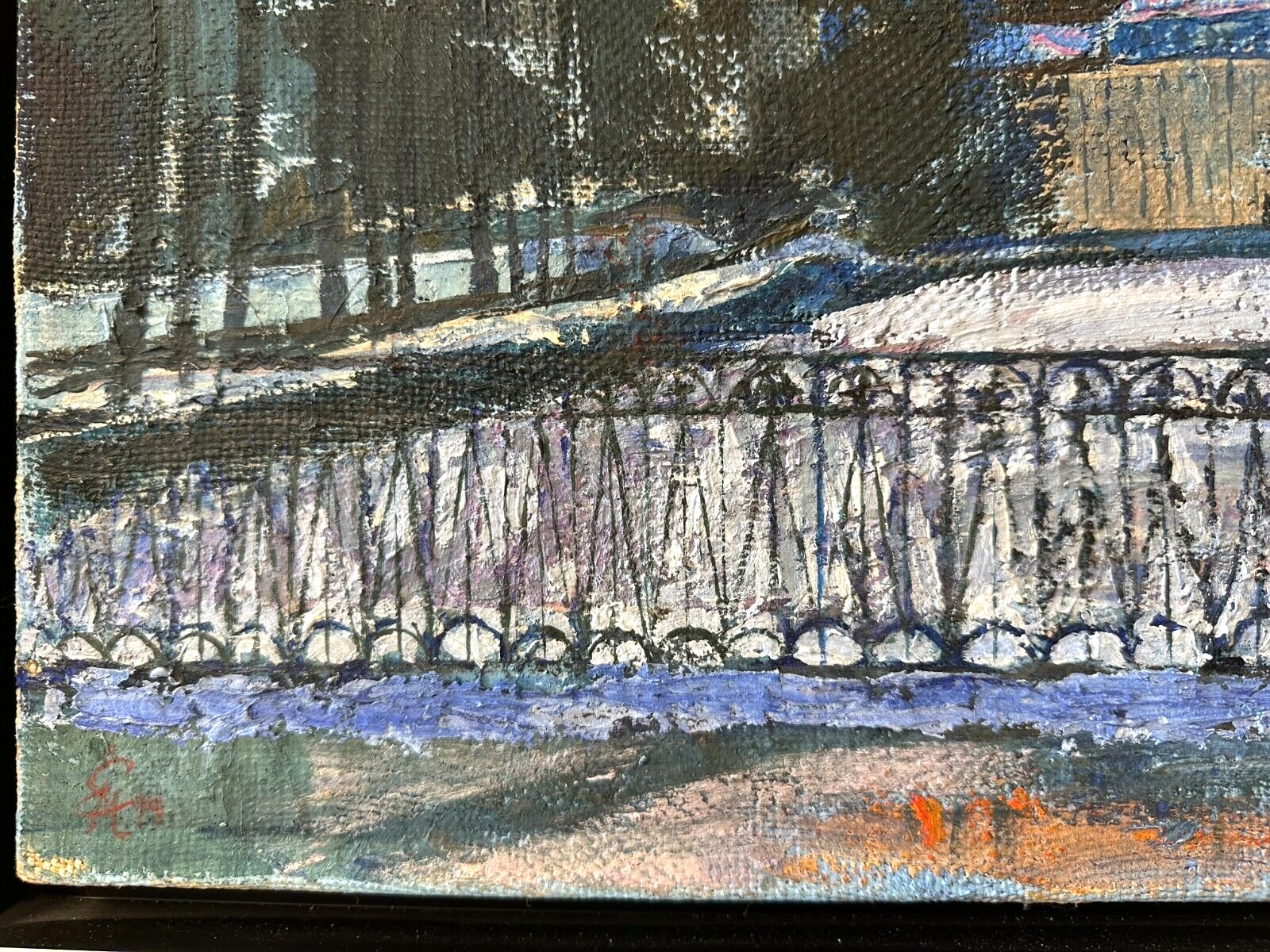 Öl auf Leinwand - Lisa Mikhailova - St. Petersburg Gribojedow-Kanal - signiert10