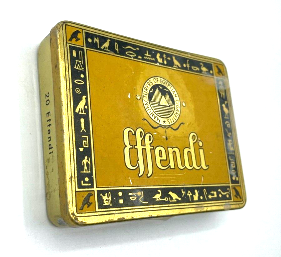 Alte Blechdose EFFENDI 20 Cigaretten Werbung Reklame Deutschland gepflegt4