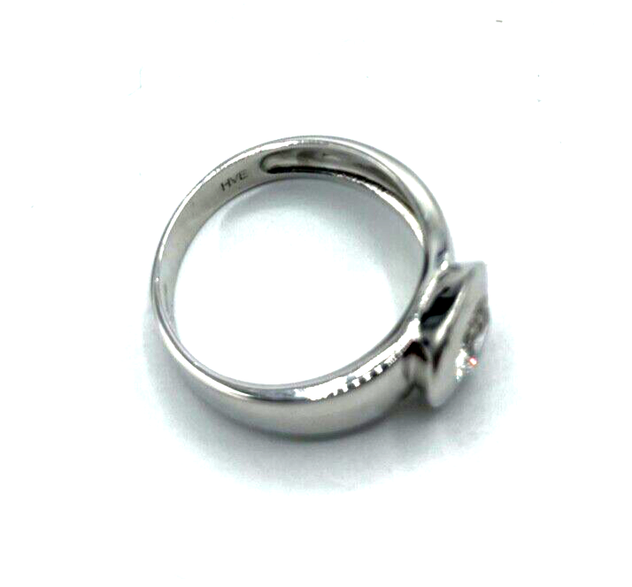Solider 925 Silber Ring Bandring Solitär Zirkonia Ø 7 mm  RG 60 Ø 19 mm unisex6