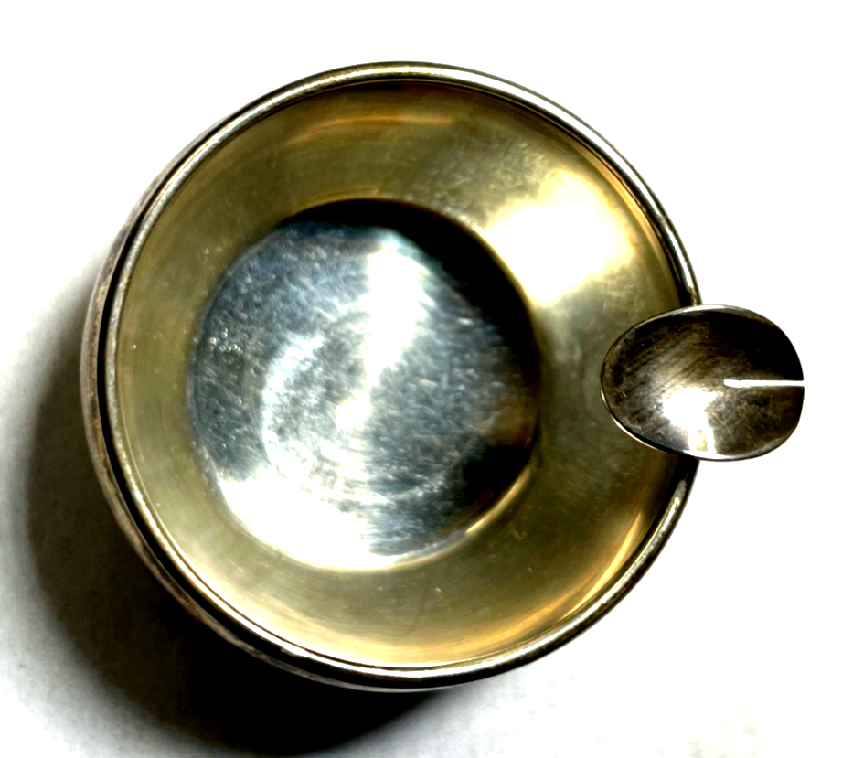 Vintage 800 Silber Mini Ascher Aschenbecher Herkunft unbekannt 20,82 Gr. gepfl.3