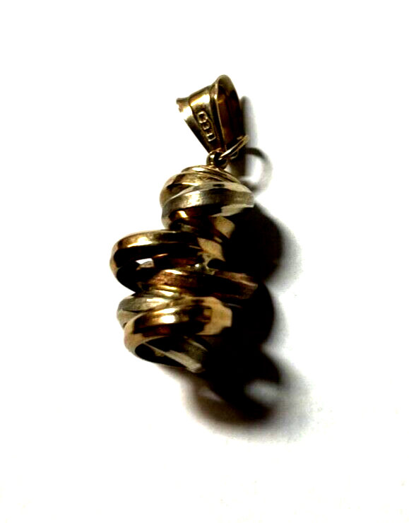 333 Gold 8 K Gold Anhänger Ringe Design L 33 mm B 15 mm tricolor7