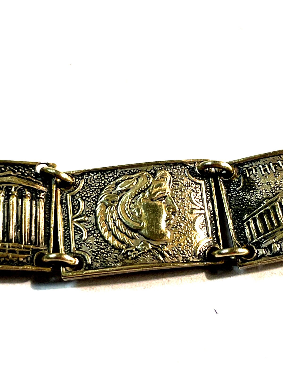 Antik Armband Reise Souvenir Andenken Griechenland Tempel Götter etc. L 19 cm8