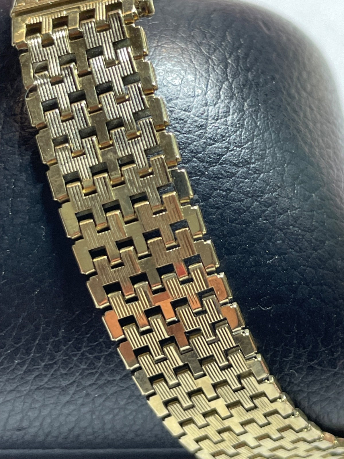 333 Gold 8 K Gelbgold Armband Teppicharmband L 19,5 cm B 12 mm sehr gepflegt3