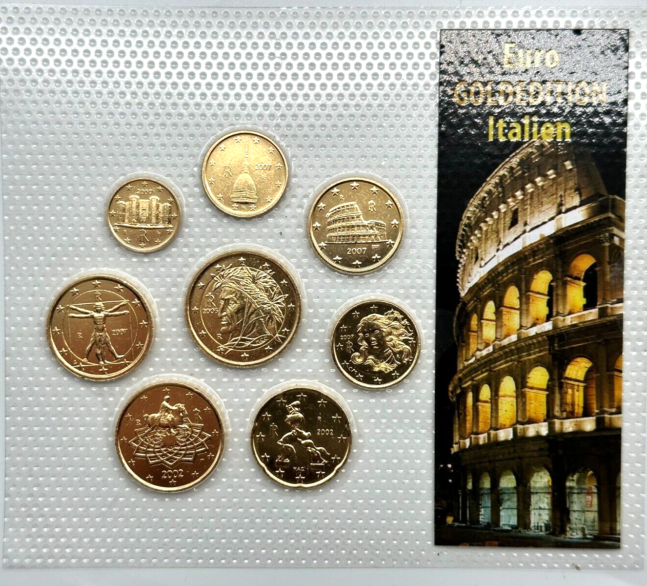 KMS Italien - 2002-2007 - Euro €  24ct Vergoldet -  limt. Auflage 500 Stück2