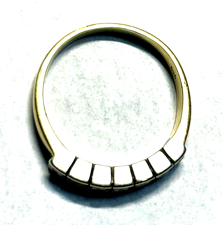 Solider massiver 750 Gold 18 K Ring 7 Brillanten 0,75ct. Ø 20 mm RG 63 Juwelier9