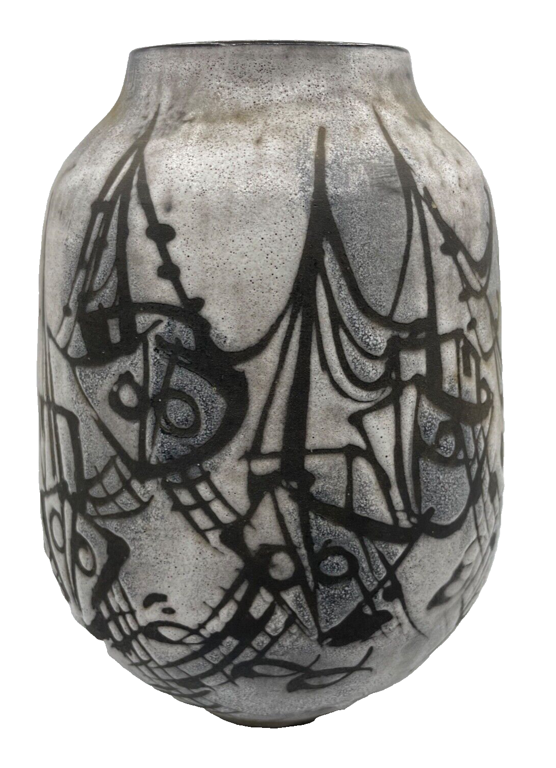 Handgefertigte Künstler Keramik Gustav Spörri Schaffhausen midcentury H 29 cm1