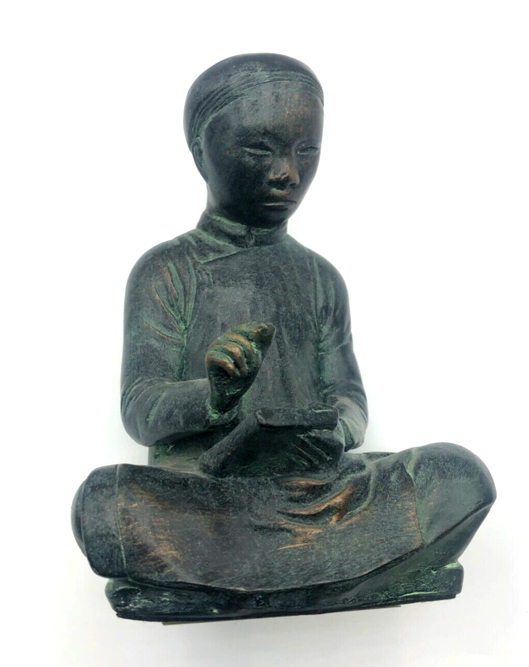 Vintage Austin Figur Chinesischer Schreiber Gelehrter bronziert Top Qualität H220