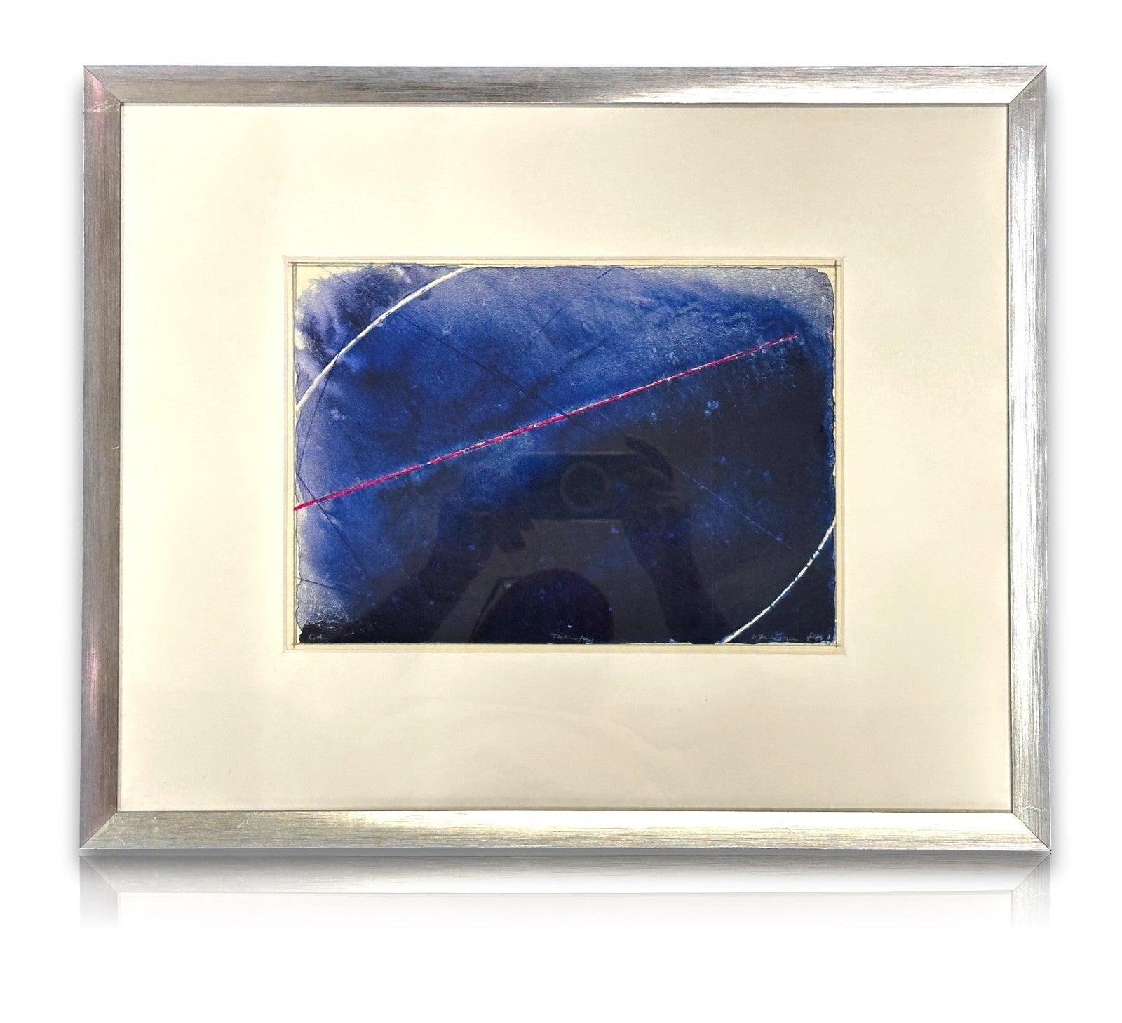 Klaus Heider – Mischtechnik E.A. - signiert - gerahmt hinter Glas, Passepartout0