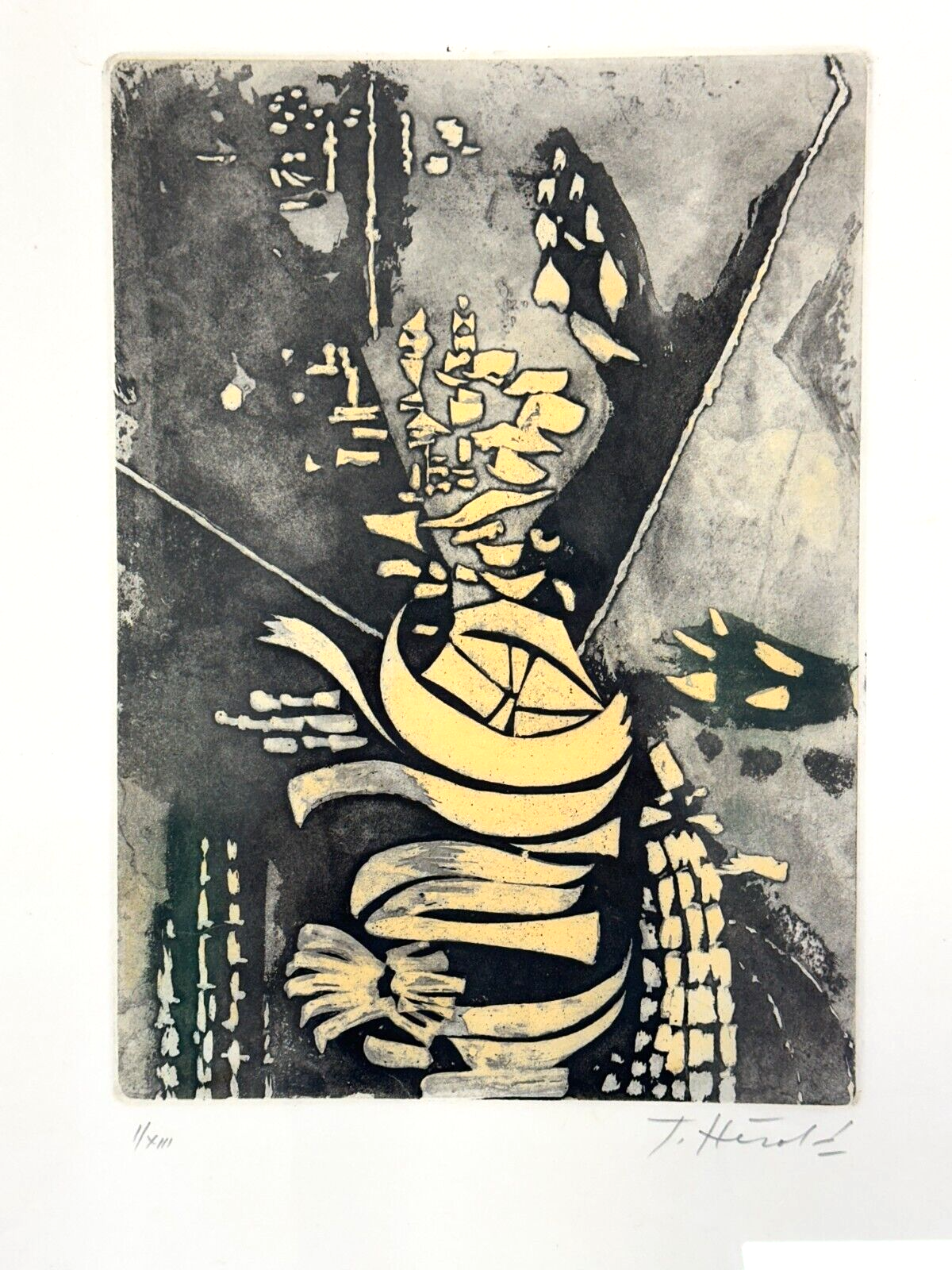 Jacques Hérold 1910-1987 - Radierung  Aquatinta - Untitled - signiert nummeriert1