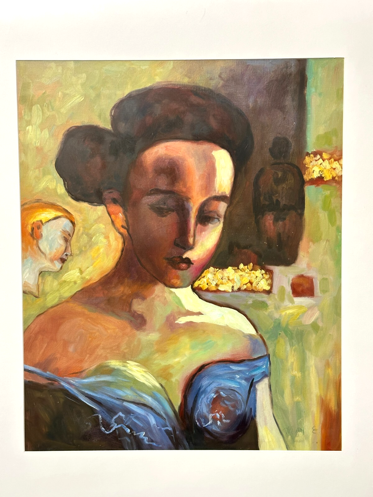 Öl-/Acrylmalerei - Damen Portrait - Frauenfigur in symbolistisch-surrealer Szene1