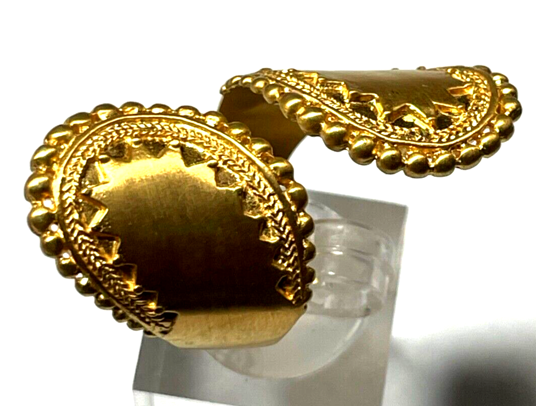 Vintage SATYO TM Ring Toi et Moi vergoldet signiert Modeschmuck wie neu RG 541