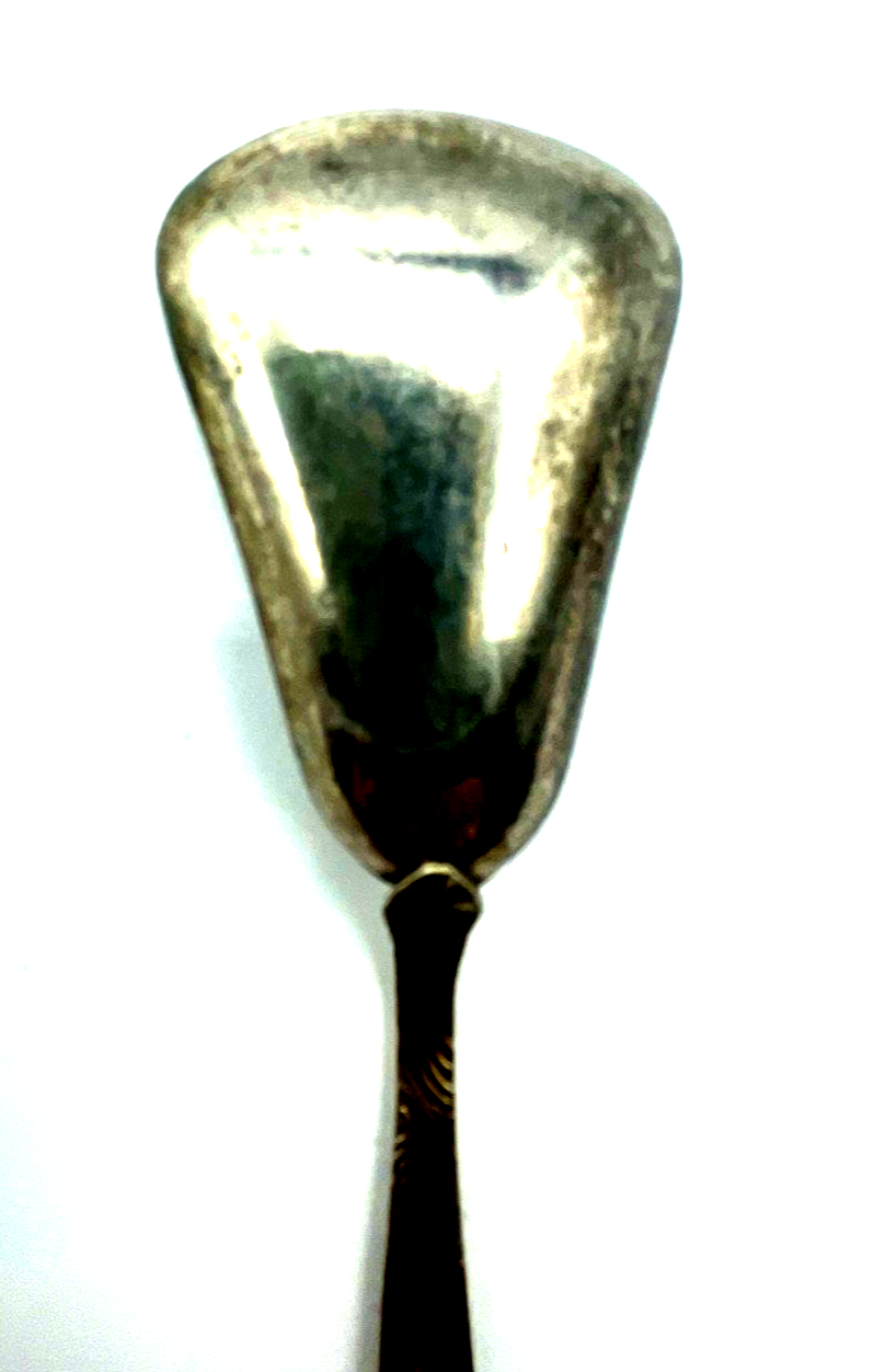Antik  800 Silber Zuckerlöffel Vorleger Historismus L 15 cm style rocaille gepfl5