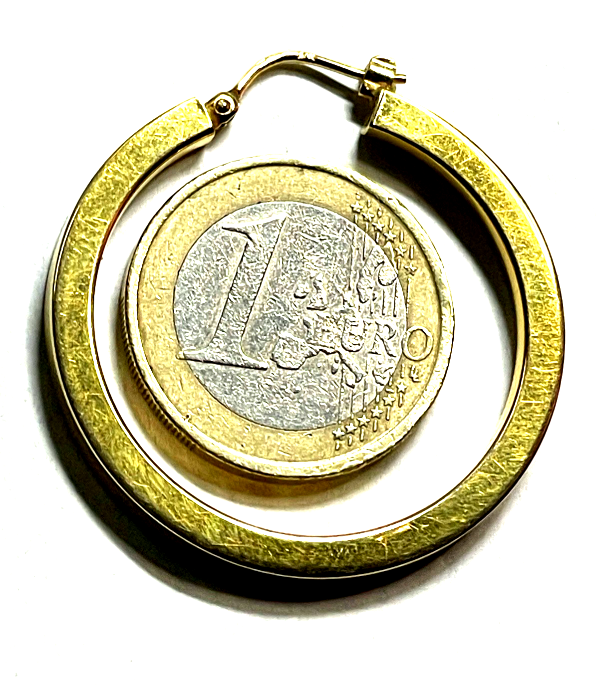 333 Gold 8 K Ohrring 1 gr. Creole Einzelohrring Ø 35 mm B 3 mm Juwelier gepflegt2