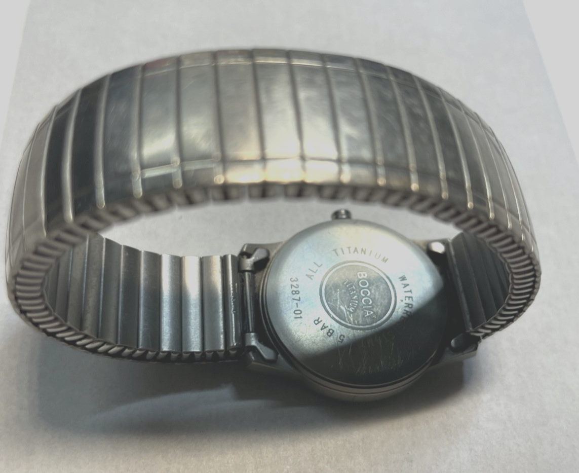 Boccia Titanium Damen Armbanduhr Quartz Werk läuft gepflegt gebrauchter Zustand4