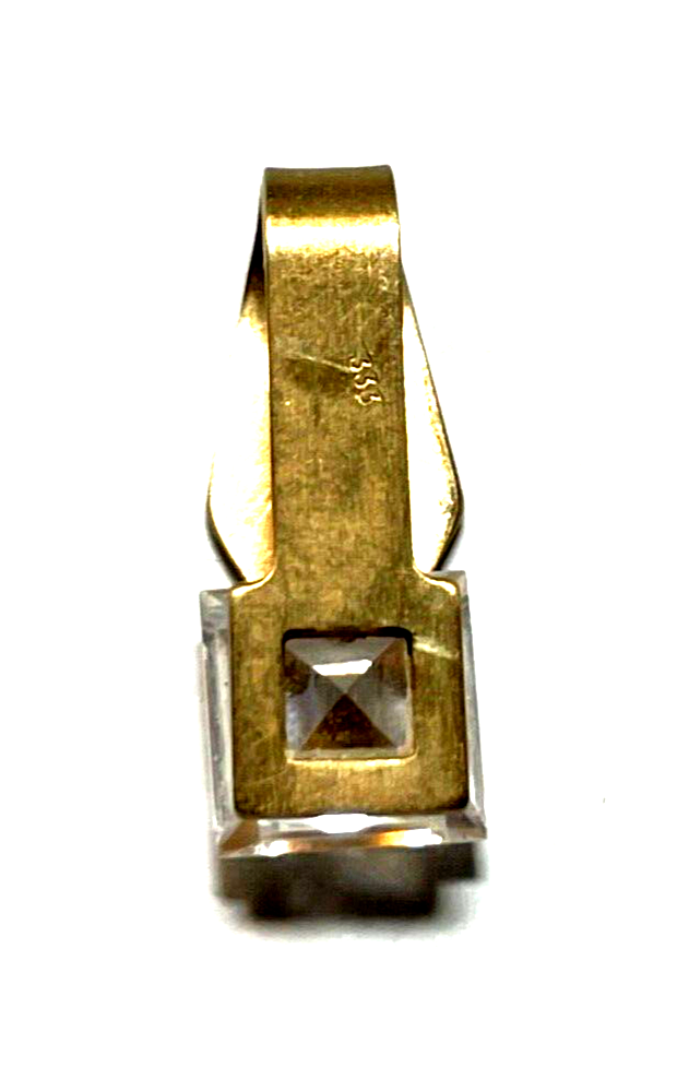 333 Gold 8 K Gelbgold Anhänger Gleiter modernes Design mattiert gebürstet gepfl.3