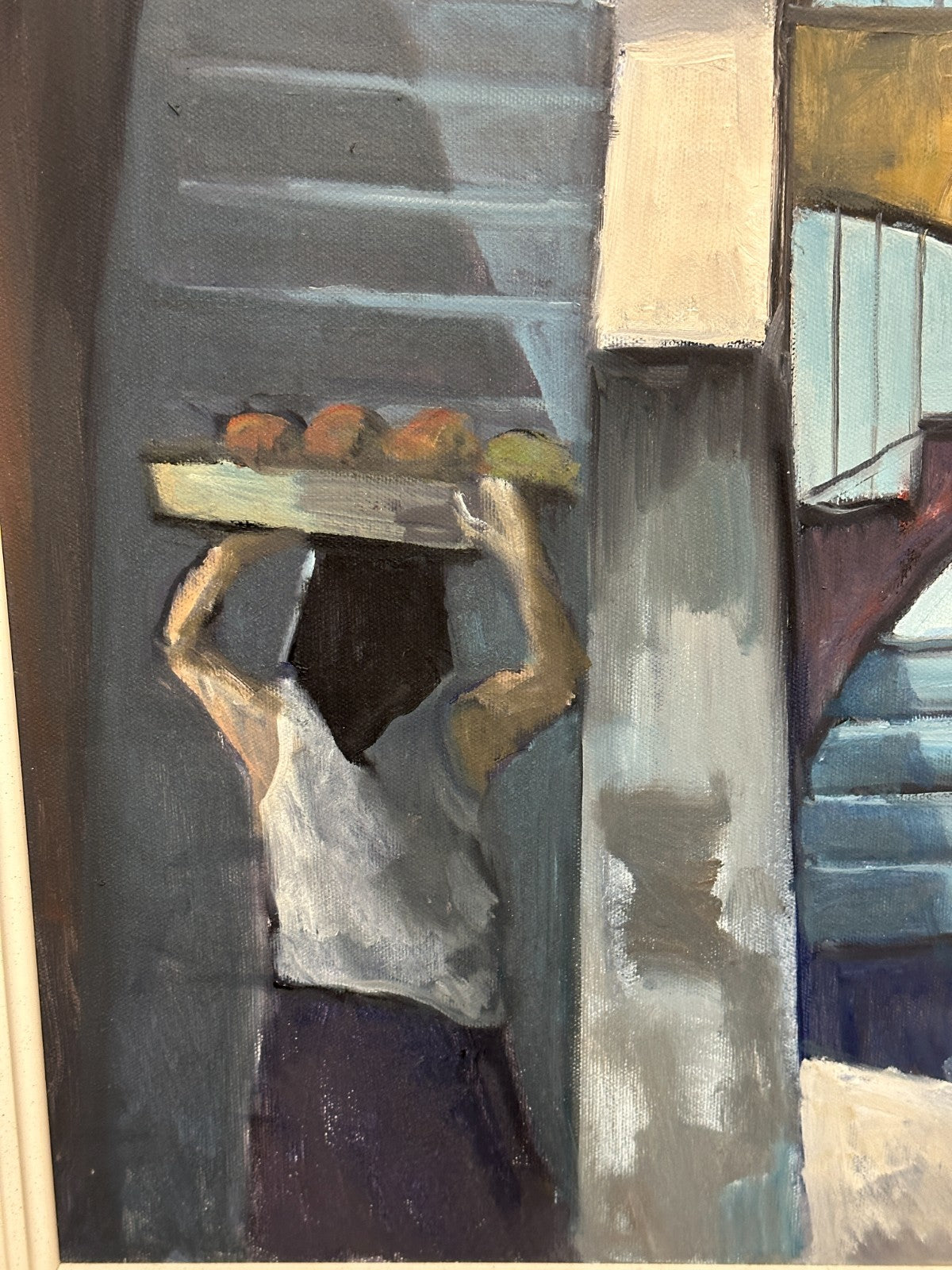 Franz Probst - 'Treppenbogen auf Ischia' - Öl auf Leinwand - 1994 - signiert2
