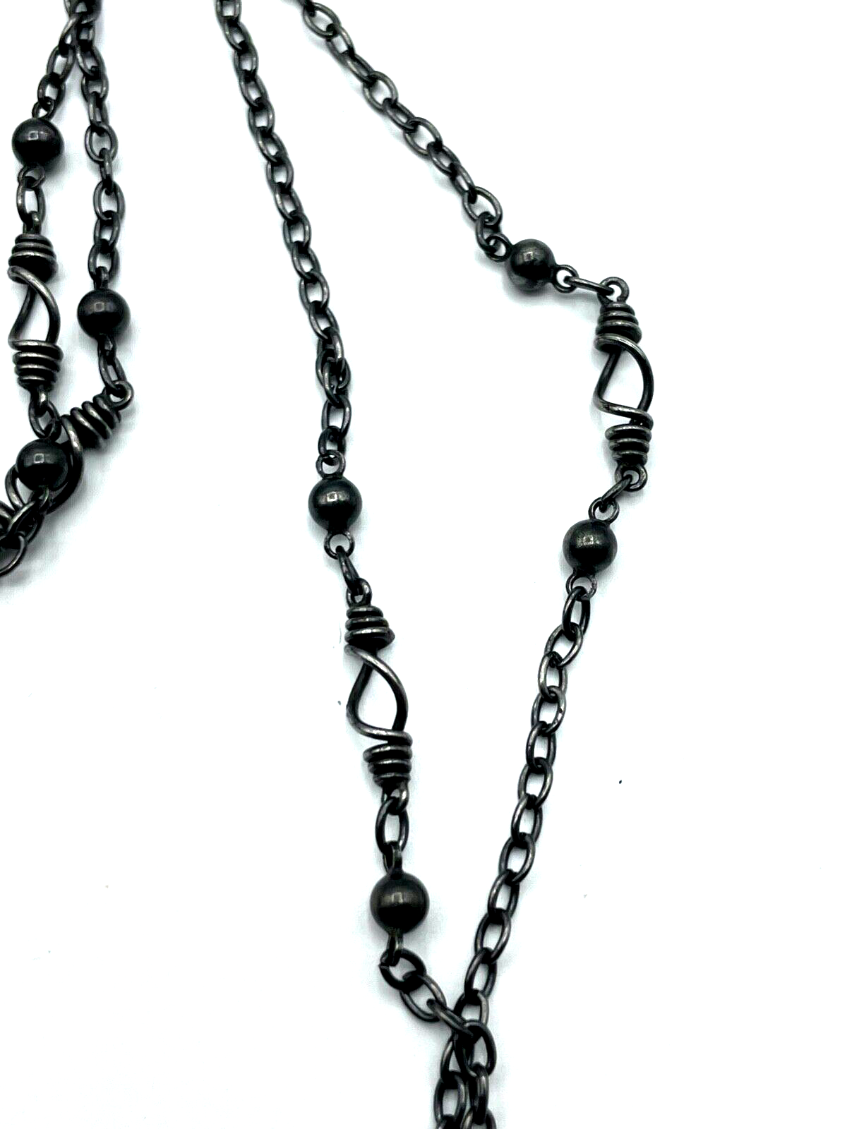 Antik unisex Taschenuhr Uhrkette TUK Eisen Taschenuhrkette um 1900 sehr gepflegt3