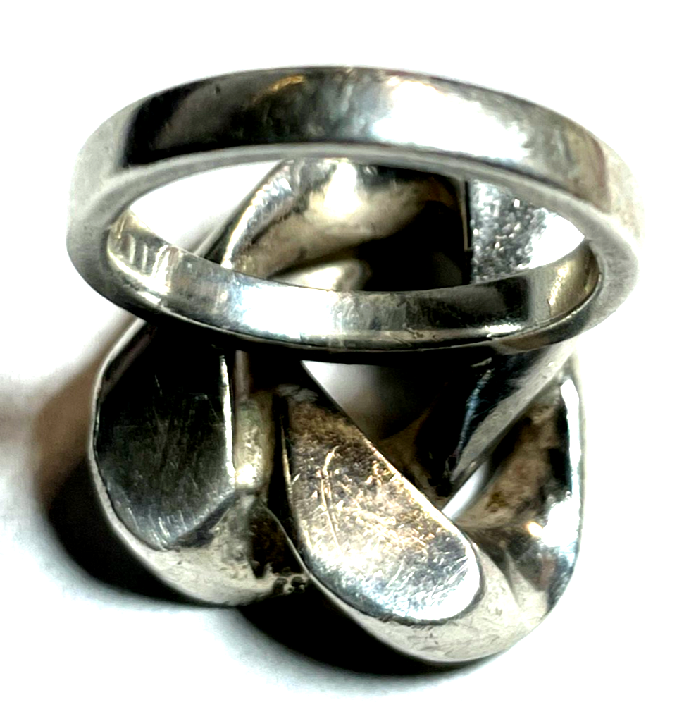 Massiver 925 Silber Ring Panzerkette Glied Unikat Silberschmied unisex RG 547