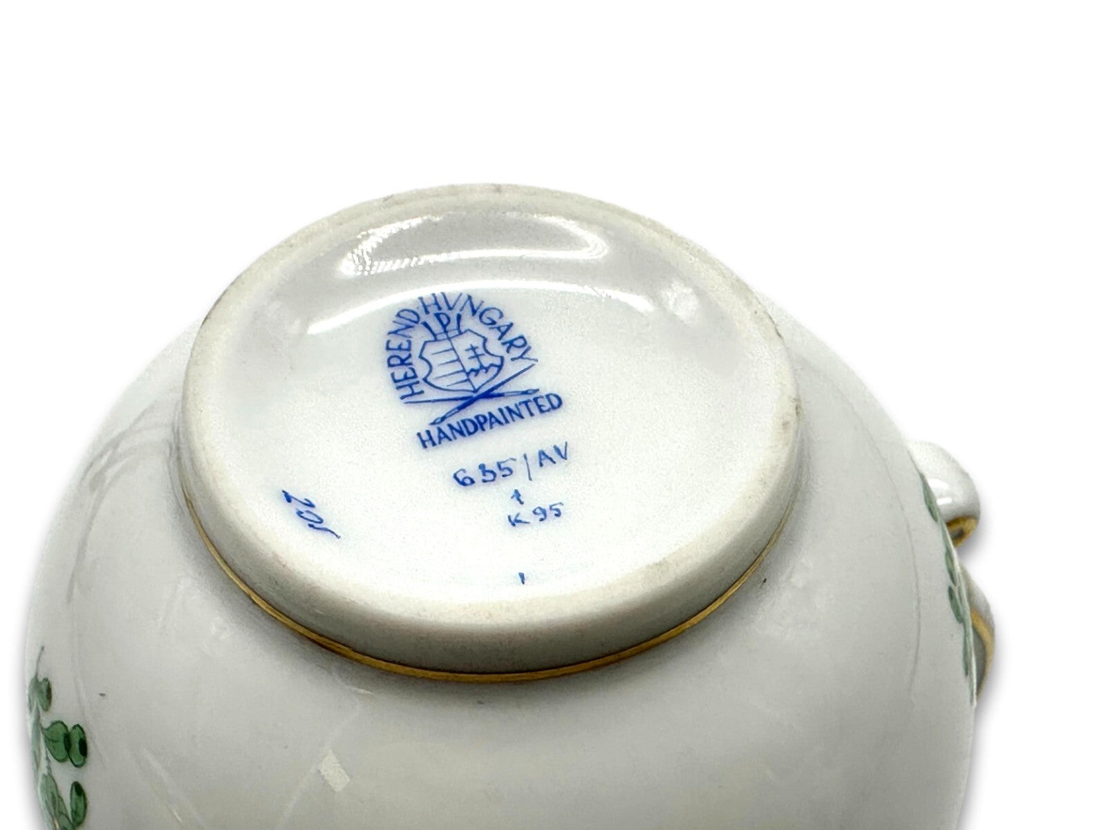 Herend 635 AV - Sahnekännchen - Porzellan - Apponyi Green - Handbemalt - Ungarn8