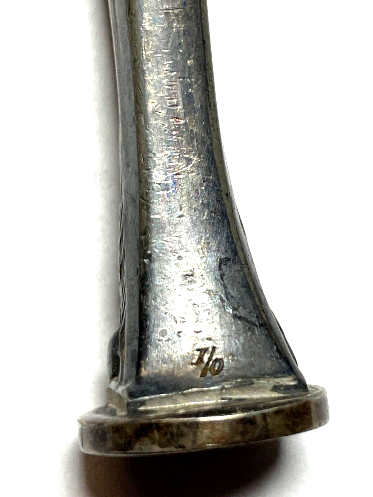 Antik Jugendstil WMF Petschaft Britannia versilbert AF FA ? Initialen L 18,2 cm5