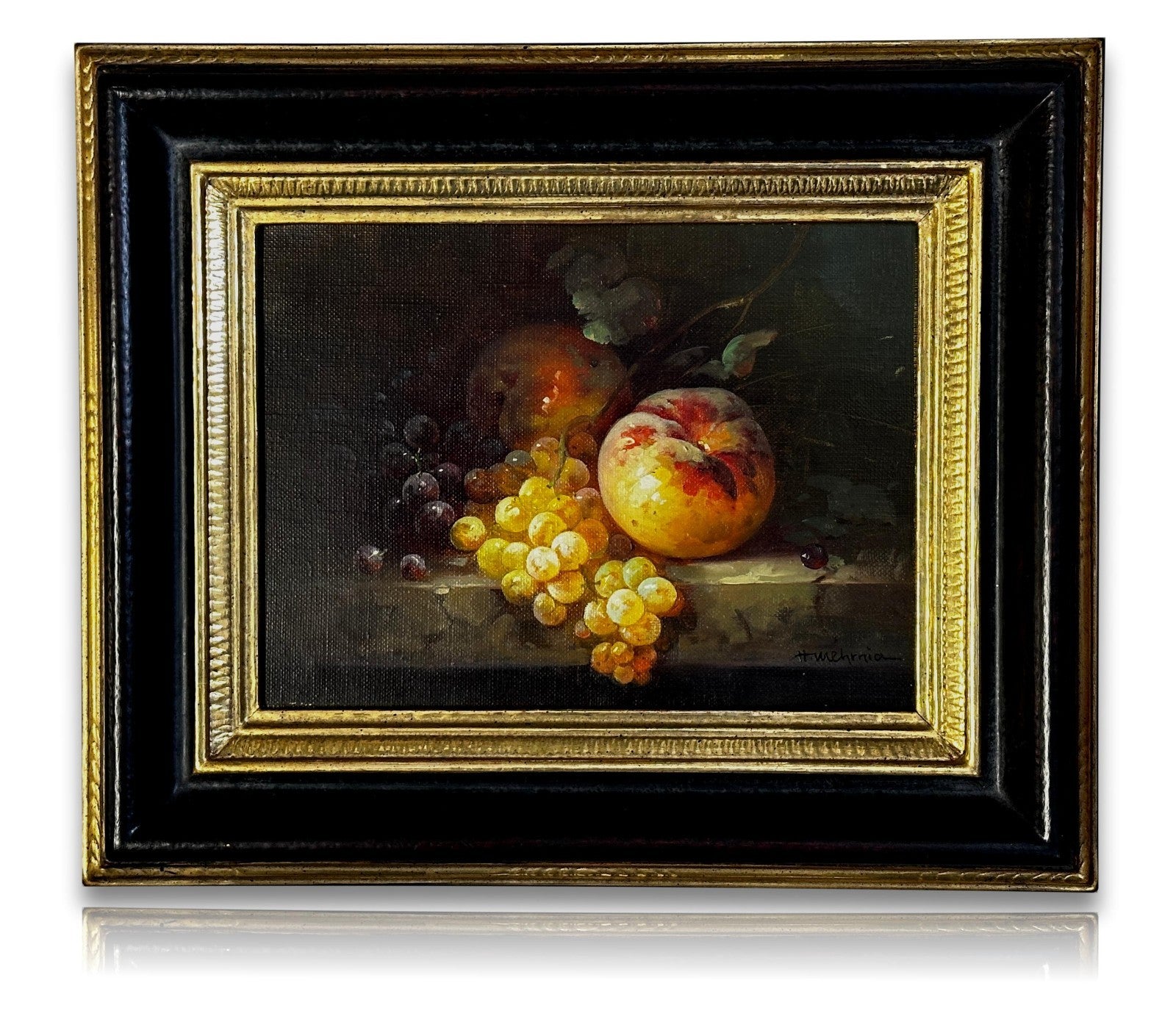 Hamid Mehrnia – kleines Obststillleben - Öl auf Leinwand - signiert - gerahmt0