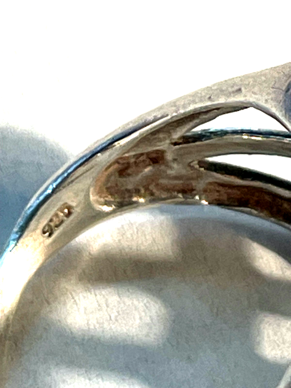 Aparter gr. Design 925 Silber Ring Flechtmuster Ø 18,8 RG 59 gepflegt Juwelier7