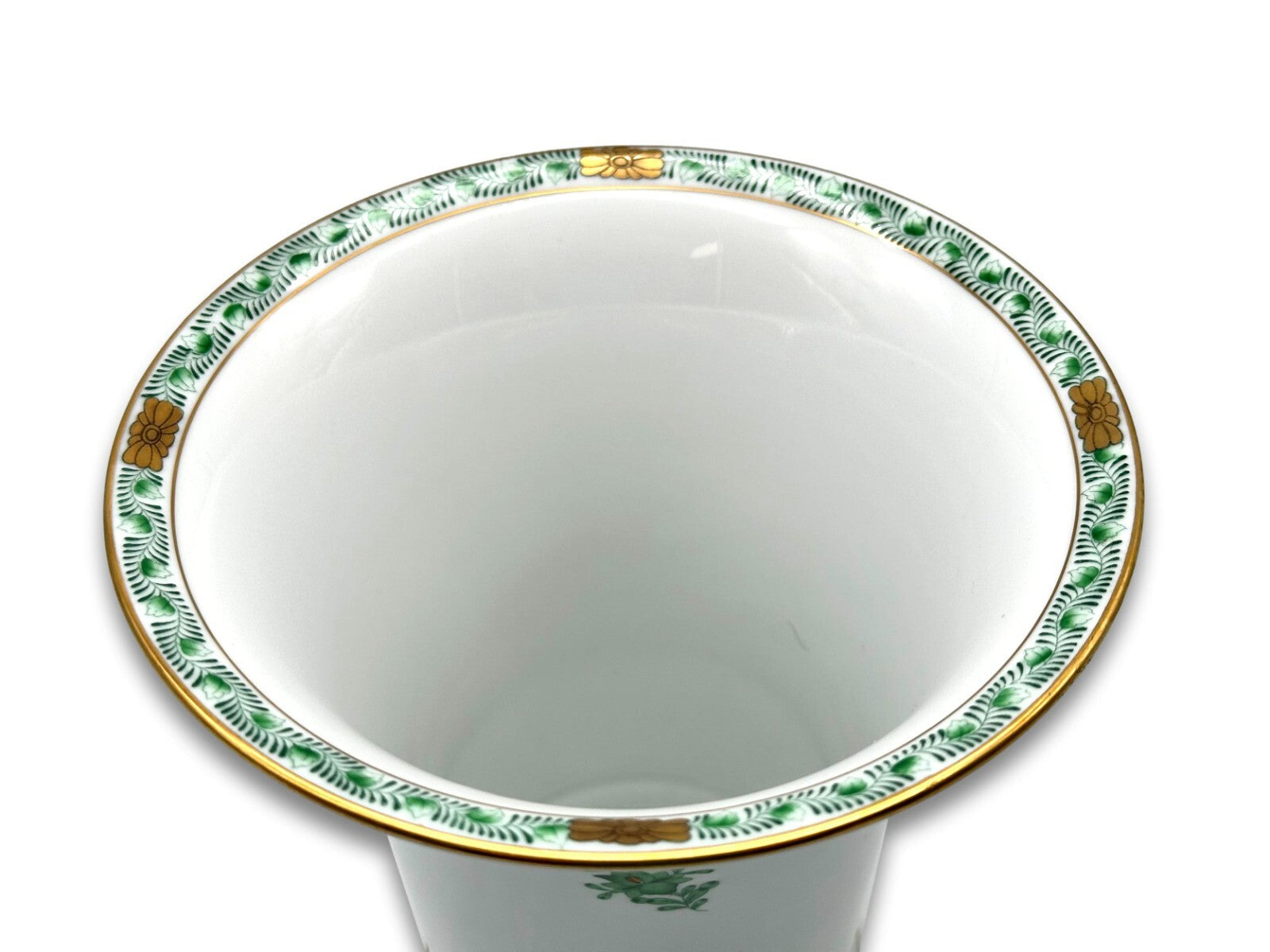 Herend 6437 AV - Trompetenvase Vase - Porzellan - Apponyi Green Handbemalt5