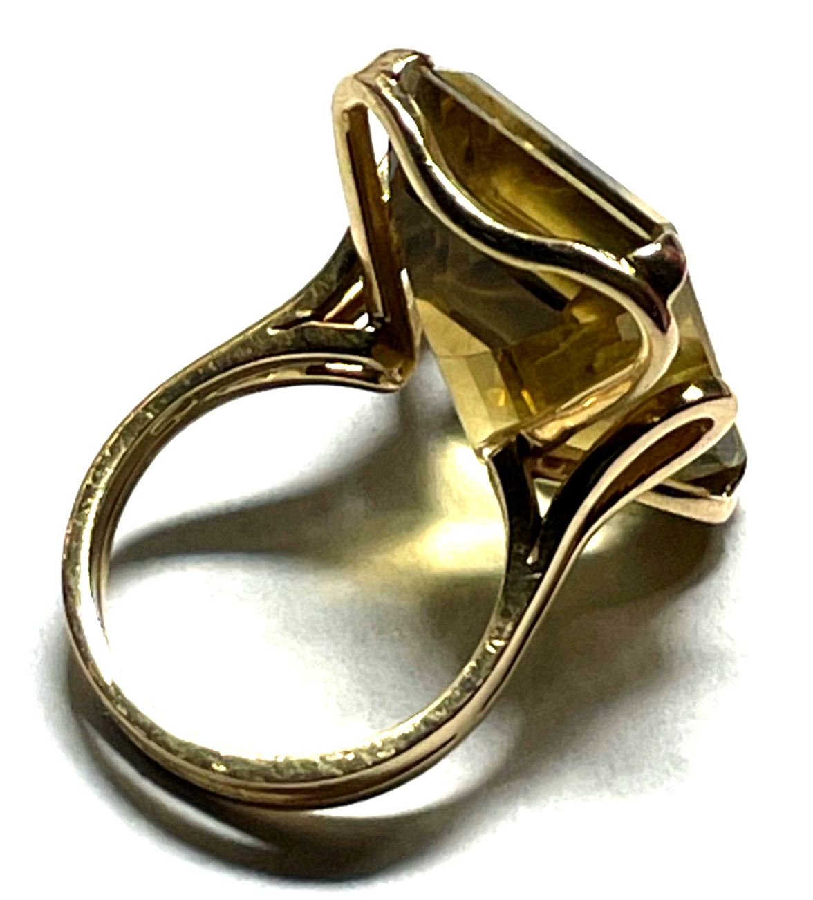 Massiver  Cluster 750 Gold Roségold Ring mit Citrin Cocktailring RG 50 Juwelier2