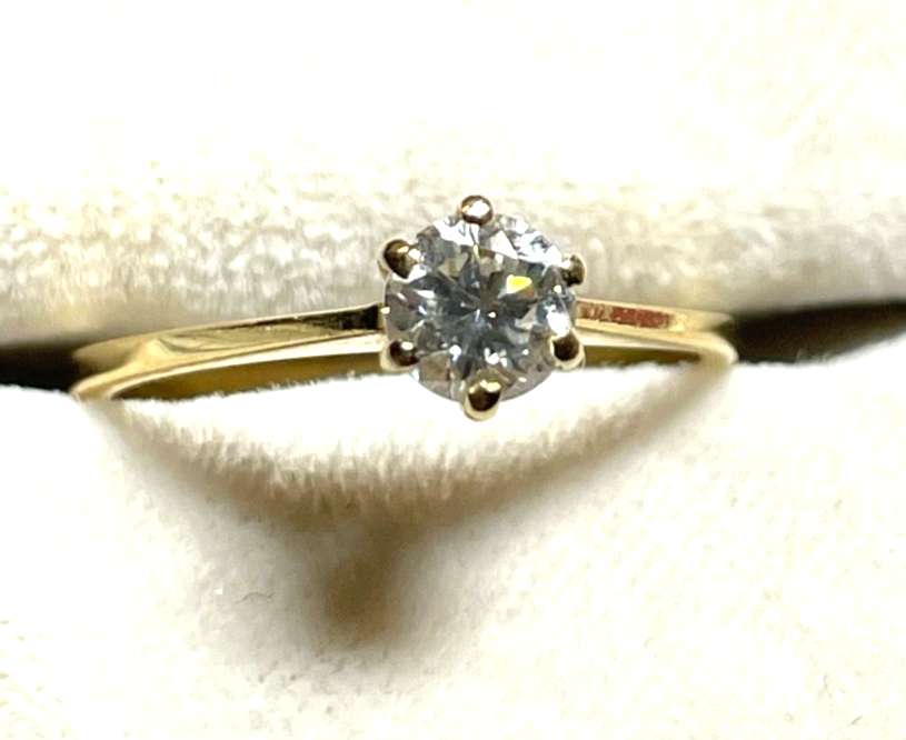 750 Gold 18 K Ring Solitär klassisch Ø16mm RG 51 Juwelier Verlobung Vorsteckring1