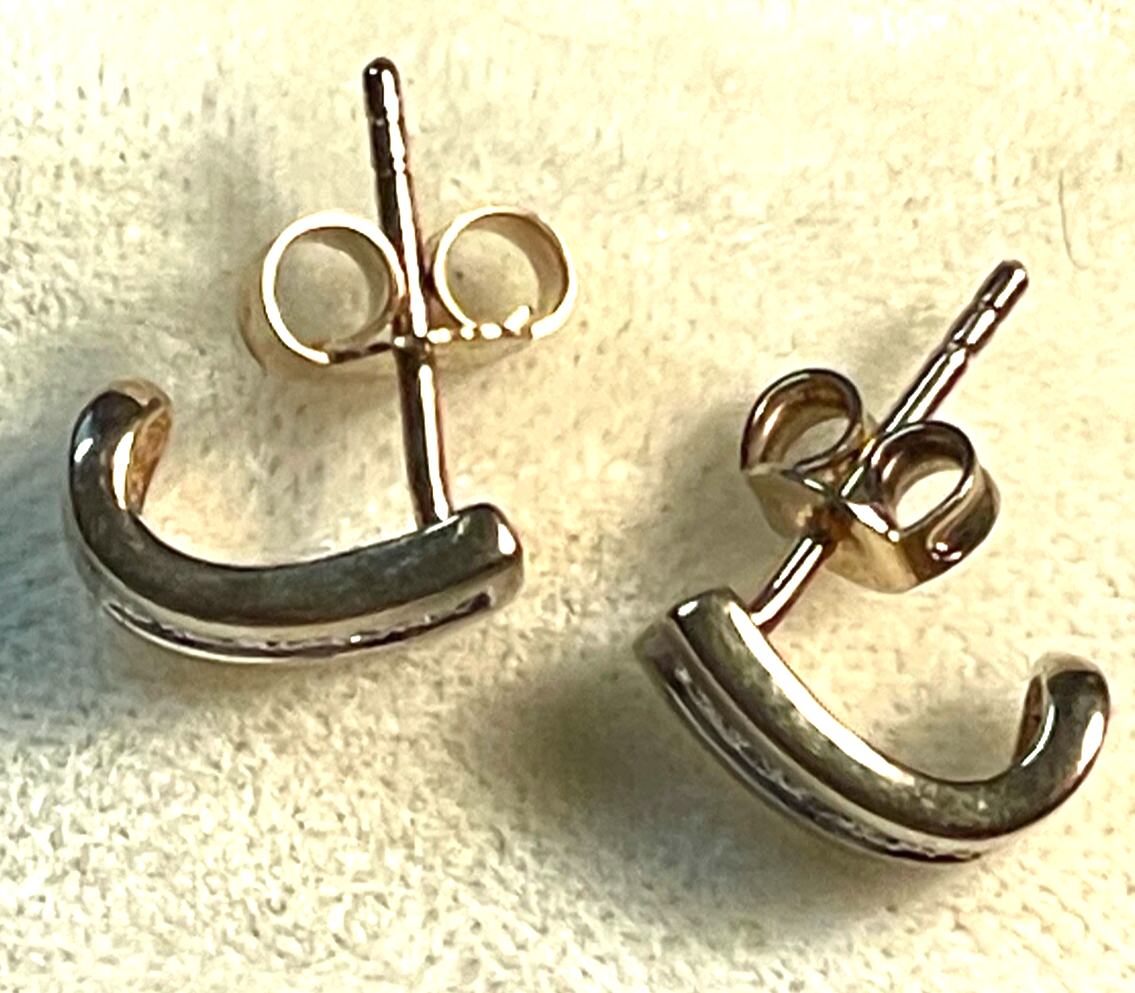 Moderne 333 Gold 8 K Ohrstecker klassisch 10x Diamant klein aber fein gepflegt3