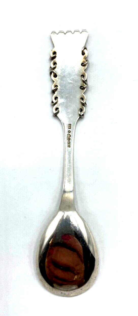 Vintage Copenhagen Löffel Silber Bolidensilver Samen Motiv Silver Spoon Sweden 12