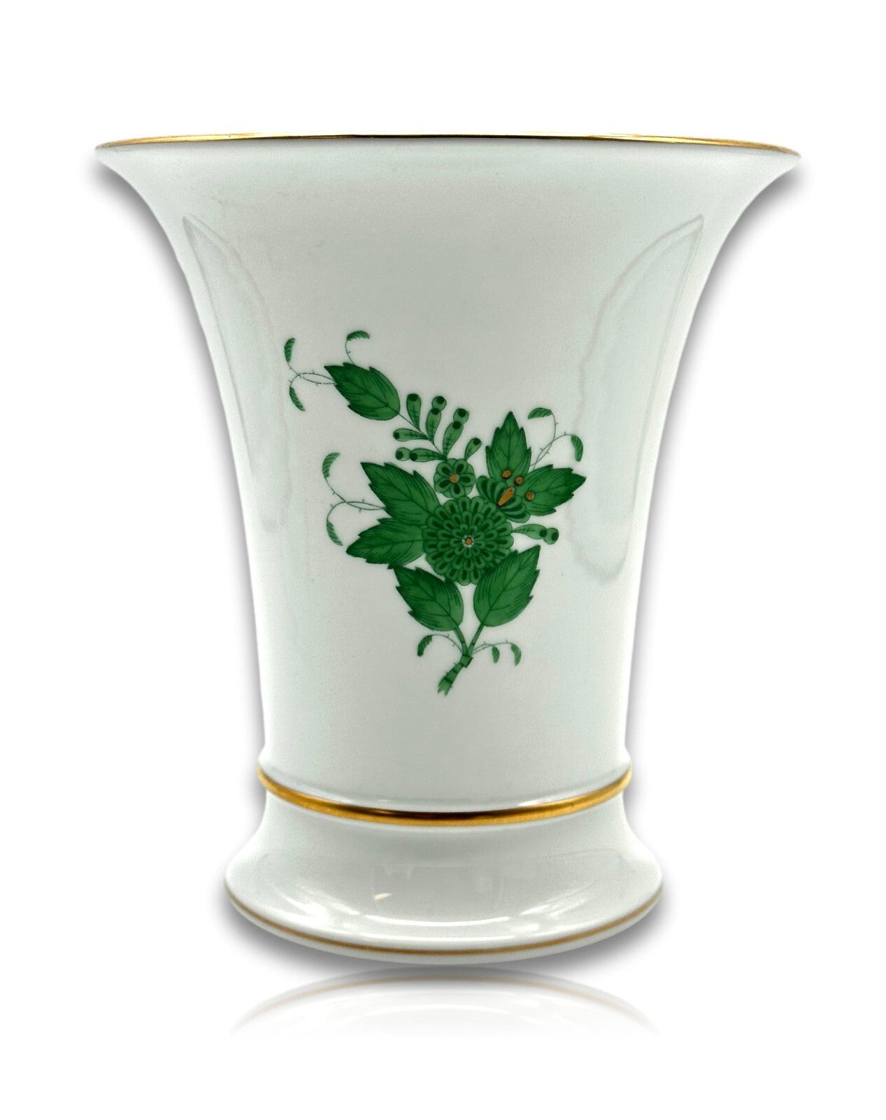 Herend 6437 AV - Trompetenvase Vase - Porzellan - Apponyi Green Handbemalt1