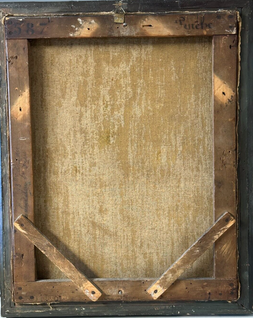 Öl auf Leinwand - Clement Pruche 1811–1890 - Straßenmusiker 1836 - signiert11